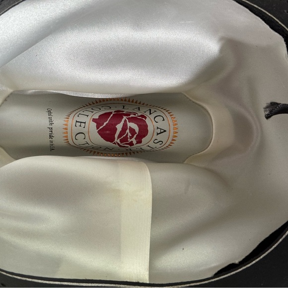 Openroad Cattleman Lancaster Collection black wool cowboy hat with snake band. - Picture 6 of 9